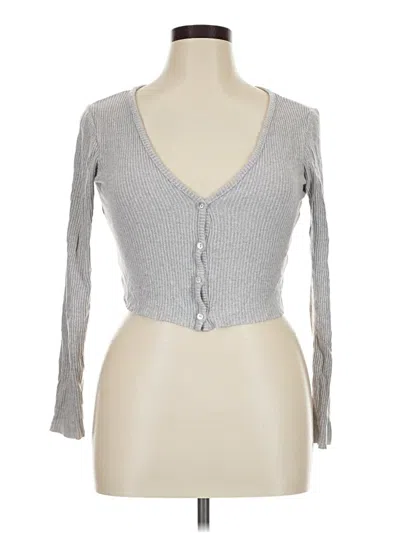 Pre-owned Altar'd State Cardigan Sweater In Silver