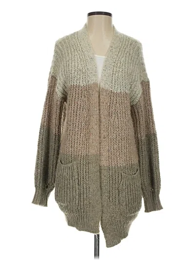 Pre-owned Altar'd State Cardigan Sweater In Tan