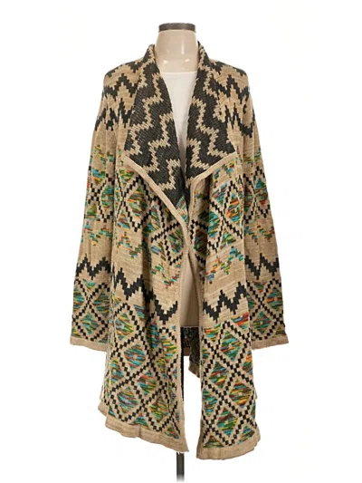 Pre-owned Altar'd State Cardigan Sweater In Tan