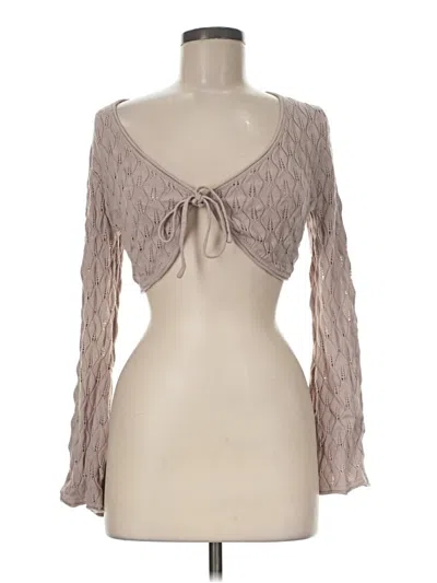Pre-owned Altar'd State Cardigan Sweater In Tan