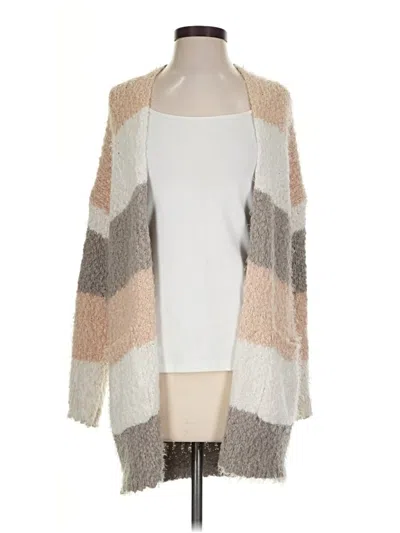 Pre-owned Altar'd State Cardigan Sweater In Tan