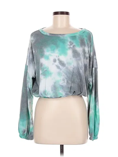 Pre-owned Altar'd State Cardigan Sweater In Teal