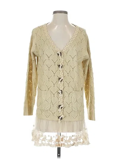 Pre-owned Altar'd State Cardigan Sweater In White