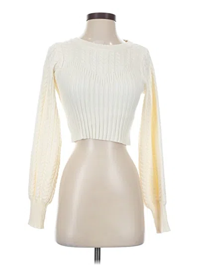 Pre-owned Altar'd State Cardigan Sweater In White