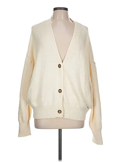 Pre-owned Altar'd State Cardigan Sweater In White