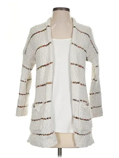 Pre-owned Altar'd State Cardigan Sweater In White