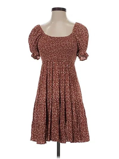 Pre-owned Altar'd State Casual Dress In Brown