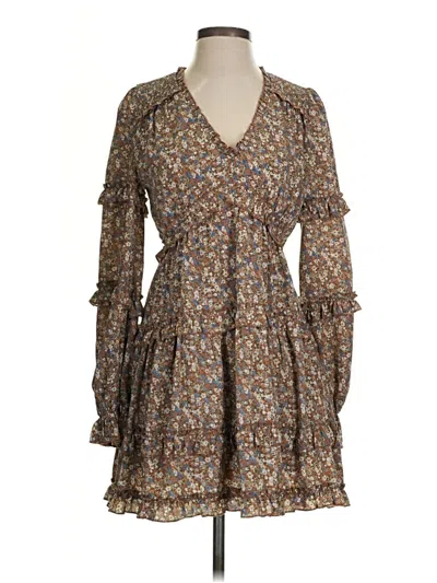 Pre-owned Altar'd State Casual Dress In Brown