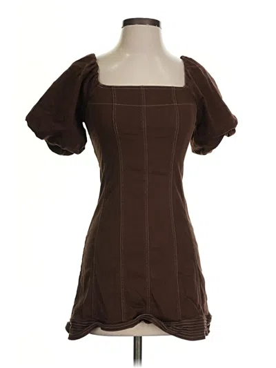 Pre-owned Altar'd State Casual Dress In Brown