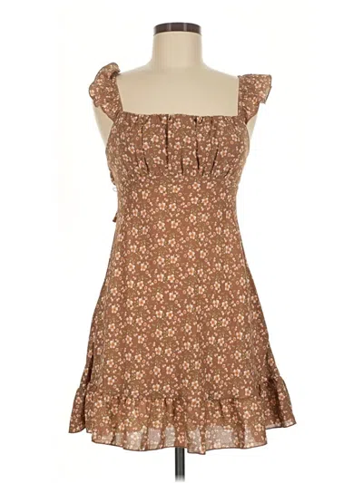 Pre-owned Altar'd State Casual Dress In Brown
