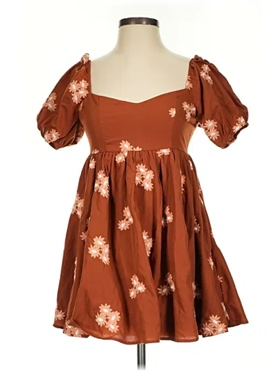 Pre-owned Altar'd State Casual Dress In Brown