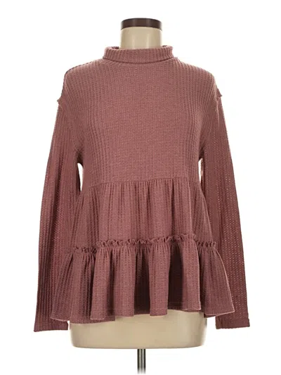 Pre-owned Altar'd State Casual Dress In Burgundy