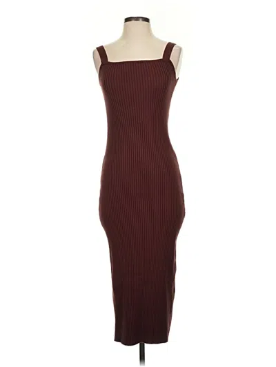 Pre-owned Altar'd State Casual Dress In Burgundy