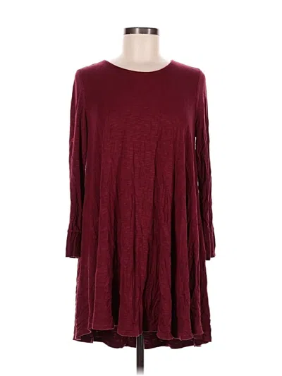 Pre-owned Altar'd State Casual Dress In Burgundy