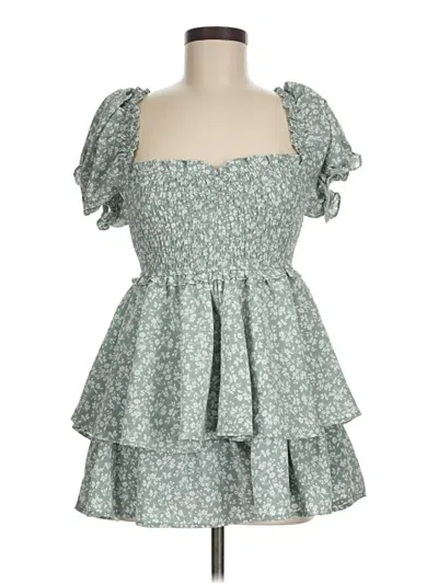 Pre-owned Altar'd State Casual Dress In Green