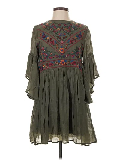 Pre-owned Altar'd State Casual Dress In Green