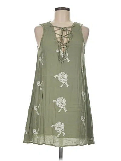 Pre-owned Altar'd State Casual Dress In Green