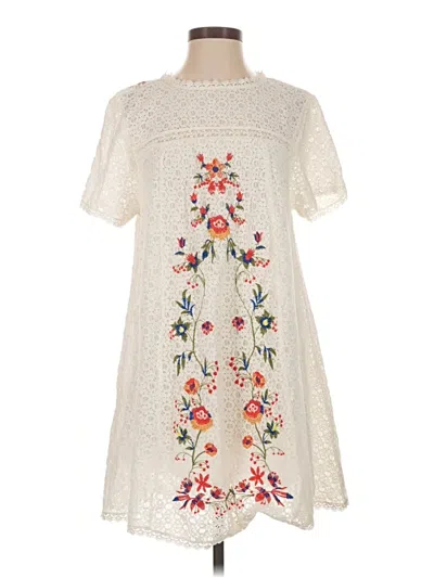 Pre-owned Altar'd State Casual Dress In Ivory