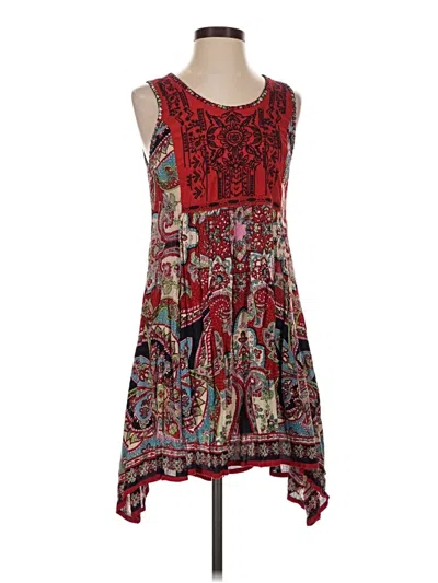 Pre-owned Altar'd State Casual Dress In Red