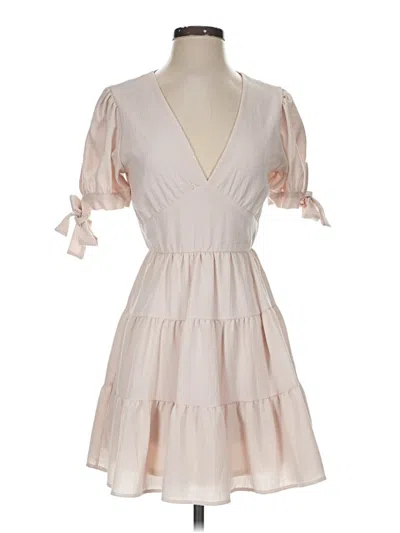 Pre-owned Altar'd State Casual Dress In Tan