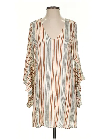 Pre-owned Altar'd State Casual Dress In Tan