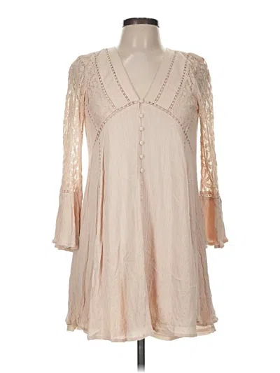 Pre-owned Altar'd State Casual Dress In Tan