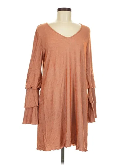 Pre-owned Altar'd State Casual Dress In Tan
