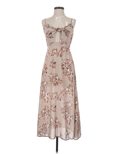 Pre-owned Altar'd State Casual Dress In Tan