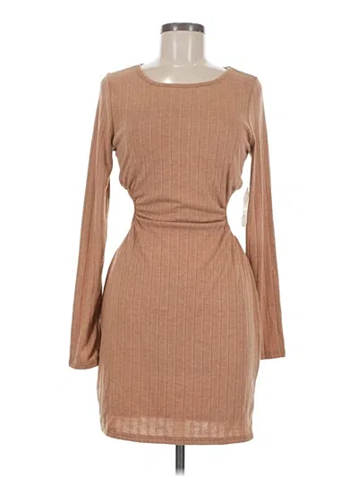 Pre-owned Altar'd State Casual Dress In Tan