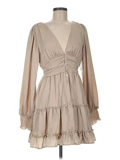 Pre-owned Altar'd State Casual Dress In Tan