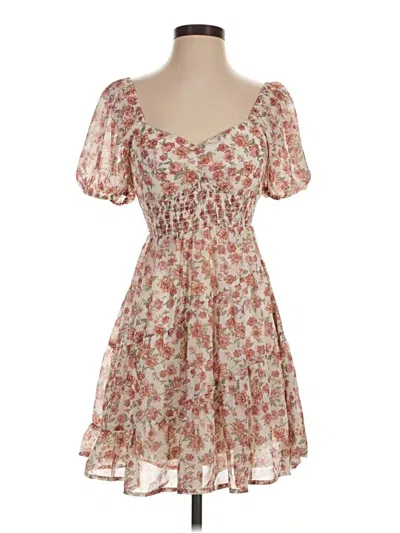 Pre-owned Altar'd State Casual Dress In Tan