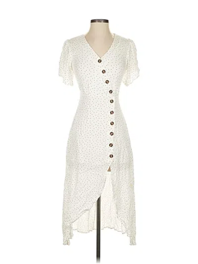Pre-owned Altar'd State Casual Dress In White
