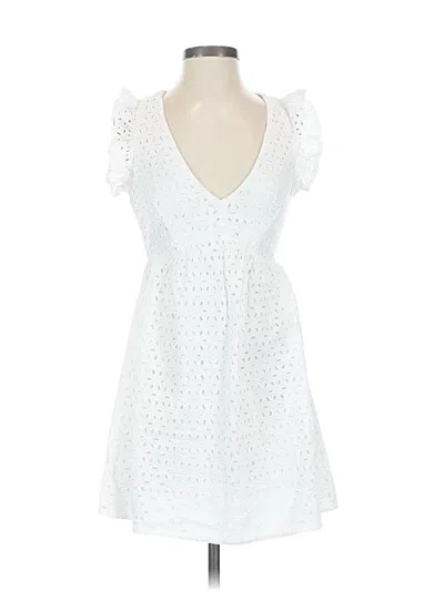 Pre-owned Altar'd State Casual Dress In White