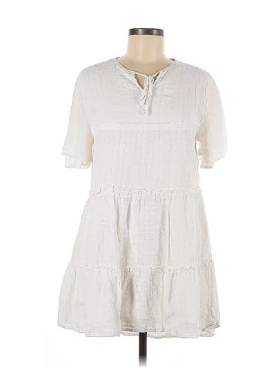 Pre-owned Altar'd State Casual Dress In White