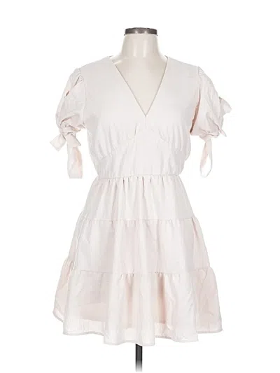Pre-owned Altar'd State Casual Dress In White