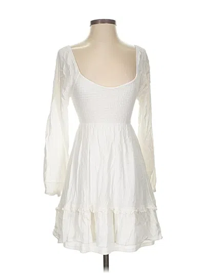 Pre-owned Altar'd State Casual Dress In White