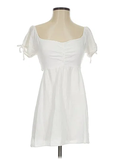 Pre-owned Altar'd State Casual Dress In White