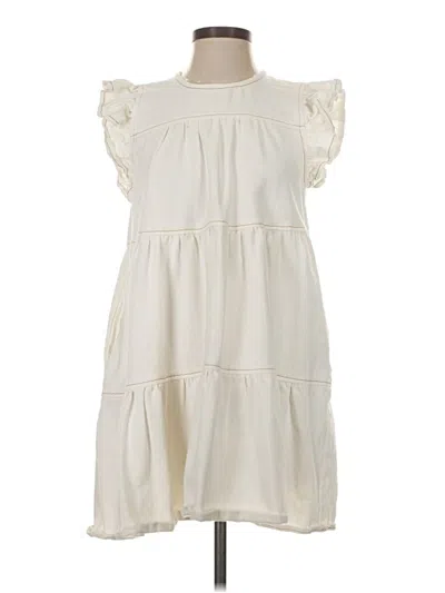 Pre-owned Altar'd State Casual Dress In White