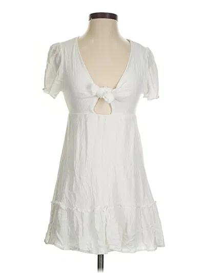 Pre-owned Altar'd State Casual Dress In White