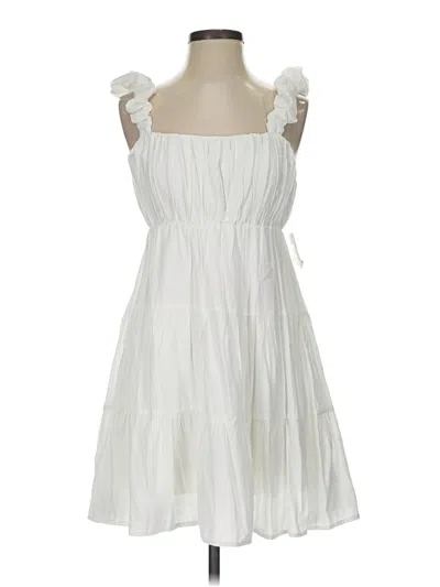 Pre-owned Altar'd State Casual Dress In White