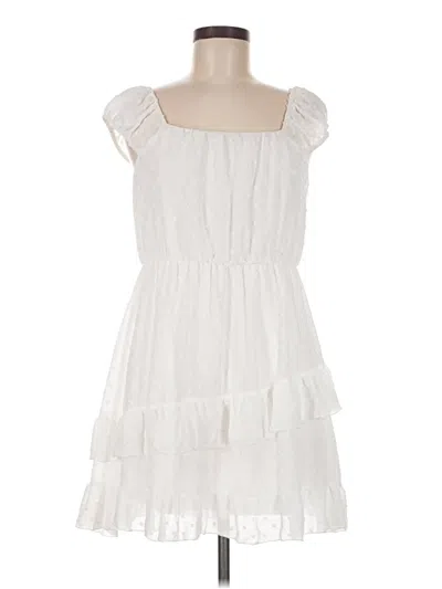 Pre-owned Altar'd State Casual Dress In White