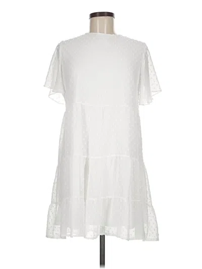 Pre-owned Altar'd State Casual Dress In White