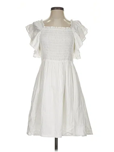 Pre-owned Altar'd State Casual Dress In White