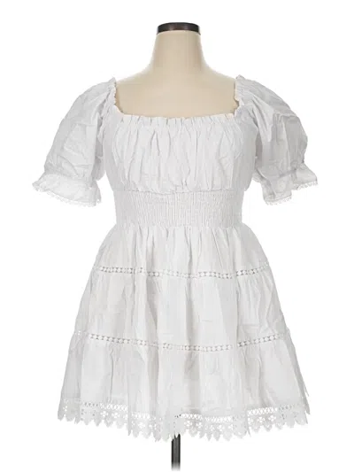 Pre-owned Altar'd State Casual Dress In White