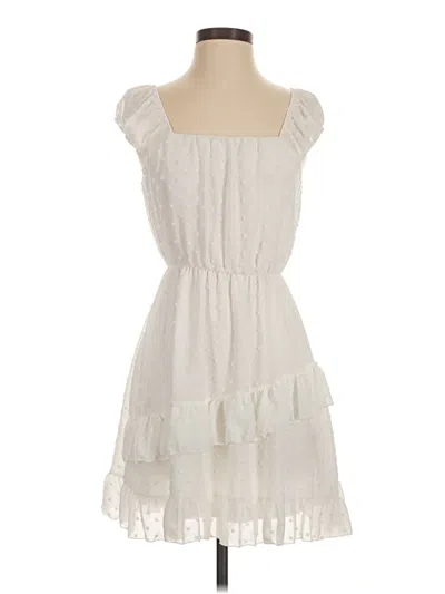 Pre-owned Altar'd State Casual Dress In White