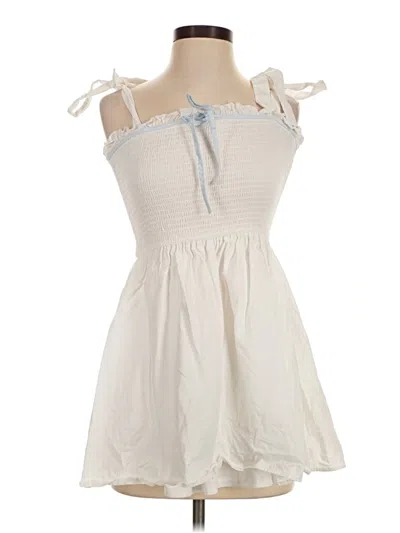 Pre-owned Altar'd State Casual Dress In White
