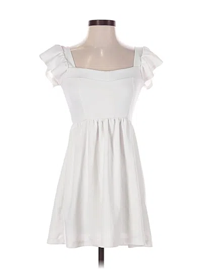 Pre-owned Altar'd State Casual Dress In White