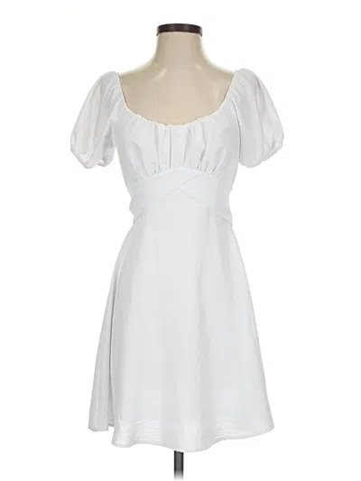 Pre-owned Altar'd State Casual Dress In White