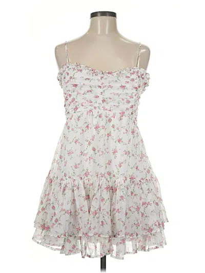 Pre-owned Altar'd State Casual Dress In White