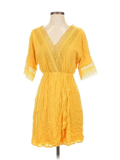 Pre-owned Altar'd State Casual Dress In Yellow